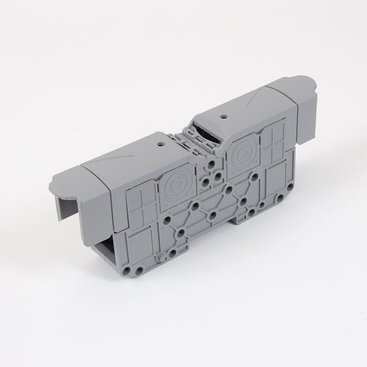 ONKA 70mm2 M8 Screw rail connector terminal block DIN rail terminal with protective cover, grey, 1030045