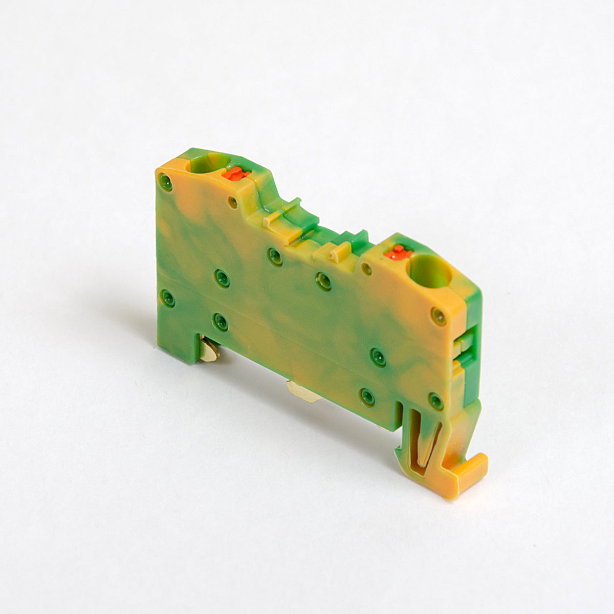 ONKA 4mm2 PE spring rail connector terminal block DIN rail terminal 2-wire grey, 1020299