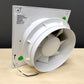 ARS - white wall mounted axial bathroom / WC fan white with grille quiet 200mm, 300 m3/h, 340049
