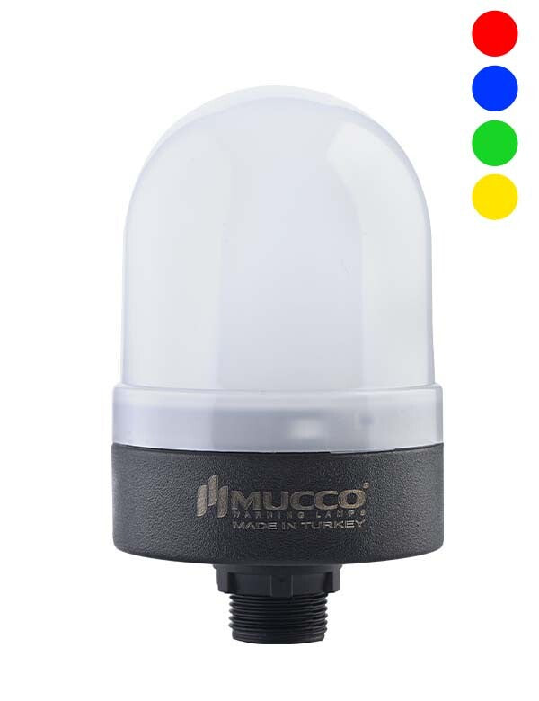 Signal light with surface mounting, multicolour RGB