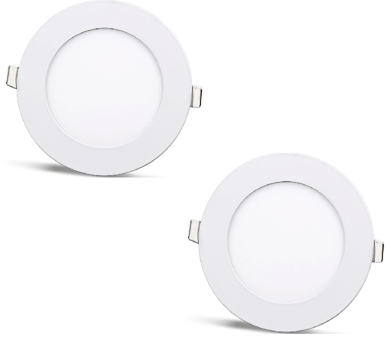 2 píosa - painéal LED ciorclach 6W / 540Lm bán fuar ciorclach suiteáilte (soláthar cumhachta san áireamh) 6500K YL10-0600