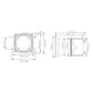 ES120 Aoibhinn Trom, miotal die-cast, 7 ton, 85-250 V AC/DC