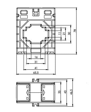 ONKA Trasfhoirmiú Reatha - TRASFOIRMÍU REATHA 300/5A, 40MM, RANG 0.5S, 1.5VA (TK403005302 / 80011765)
