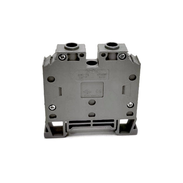 ONKA 25mm2 Screw rail connector terminal block DIN rail terminal 2-wire grey, 1010062