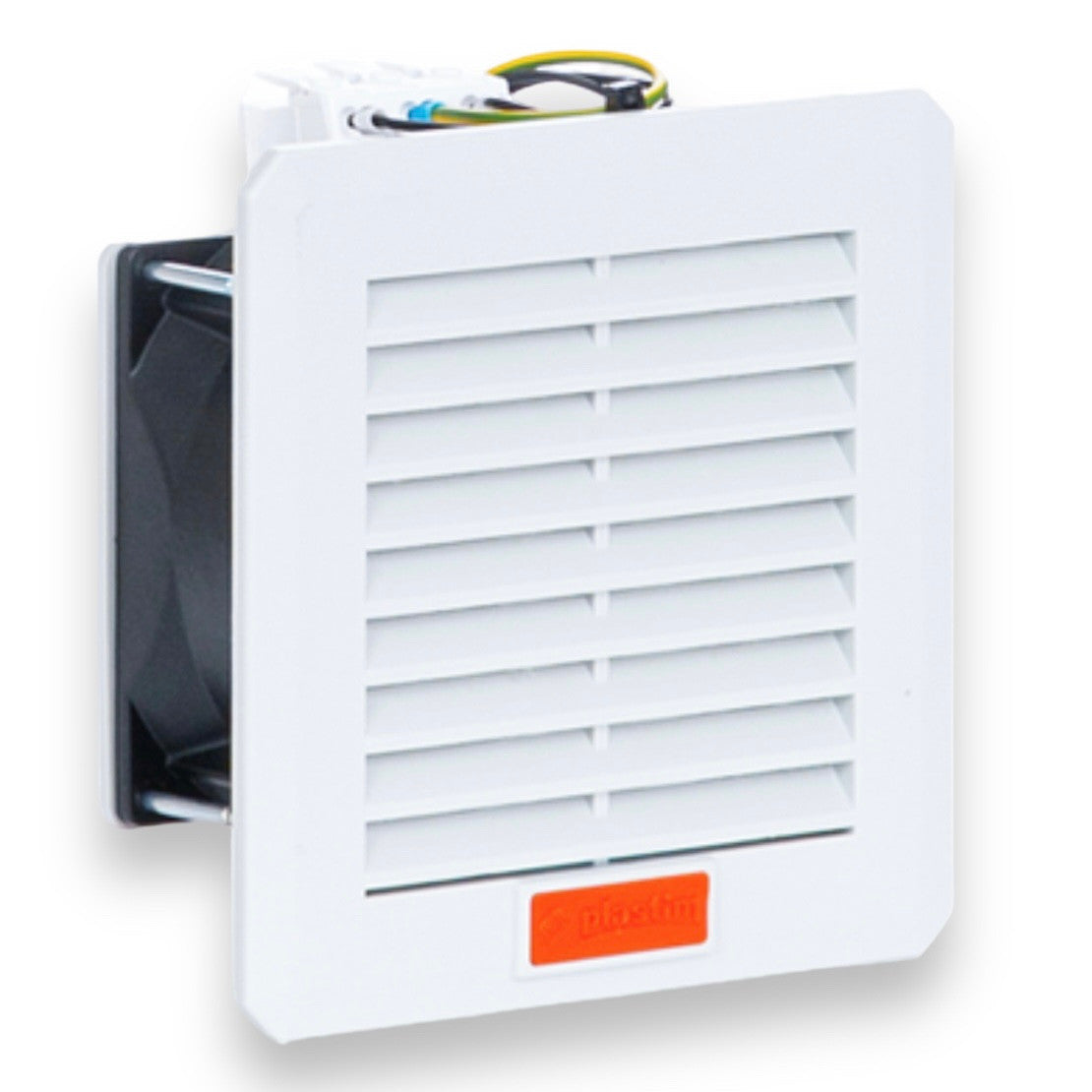 Gaothrán le scagaire + teanntán scrobarnaí, 30 (41) m3/u, 120x120, 230V 50/60Hz IP54 PTF1000T Plastim
