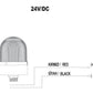 Flashing ø70 NUT.CONN.SIGNAL BEACON LE BUZZ., 40-250V AC/DC., GORM LE 10CM TUBA EXT.
