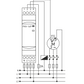 Three-phase monitoring relay with PTC control phase trip/asymmetry/sequence