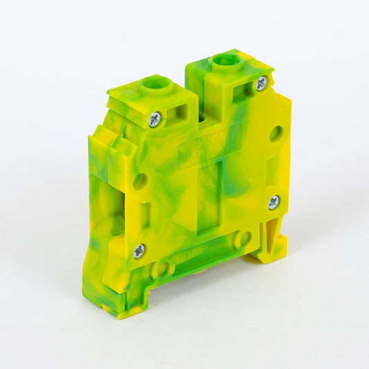 ONKA 35mm2 PE Screw rail connector terminal block DIN rail terminal 2-wire grey, 1010533